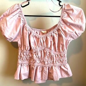 Sim and Sam Cropped Blouse